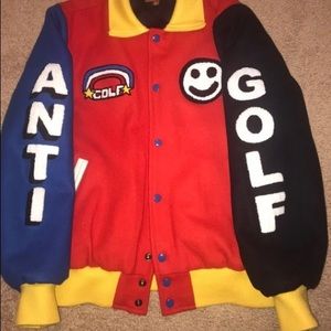 GOLF COLOR BLOCK ANTI GOLF VARSITY JACKET XL